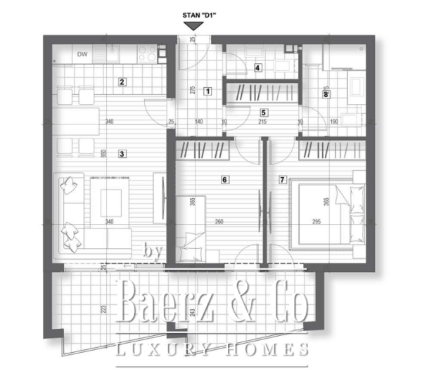 photo 19 Two Bedroom Apartment in a New Project in Kotor close to the Sea