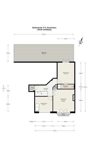Floor Plan 3 - Stadionkade 37 3