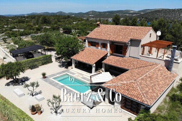 photo 2 Šibenik, Martinska, beautiful stone villa with a swimming pool, garden and playground