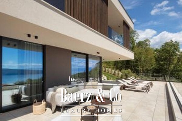 photo 3 Brseč, luxury villa of 280 m² with a pool and panoramic sea view