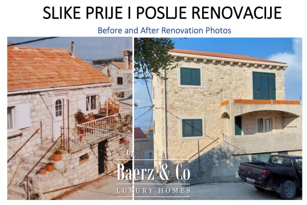 photo 1 Brac, Sutivan, old stone house in the center of town, 40 m from the sea