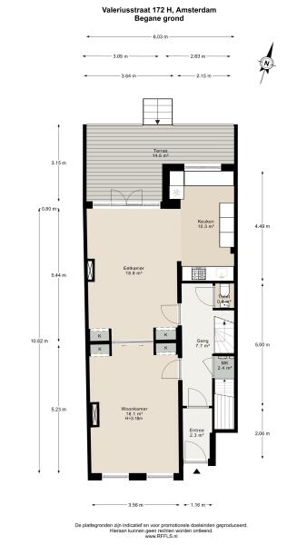 Floor Plan 3 - Valeriusstraat 172 H