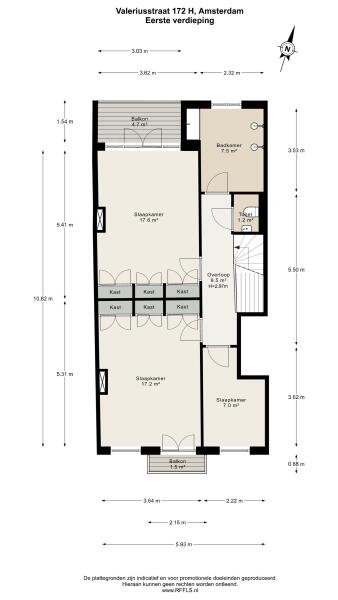 Floor Plan 7 - Valeriusstraat 172 H