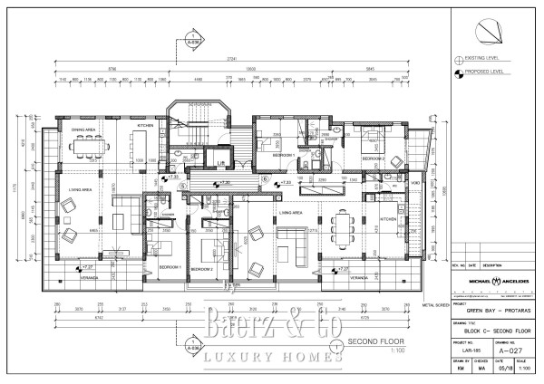 Floor Plan 1 - Q Emerald Bay – key ready furnished 3 bedroom apartment with sea view, beachfront Protaras (C202)