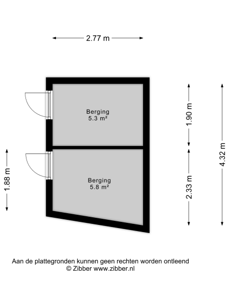 Floor Plan 2 - Zuidwal 11 K