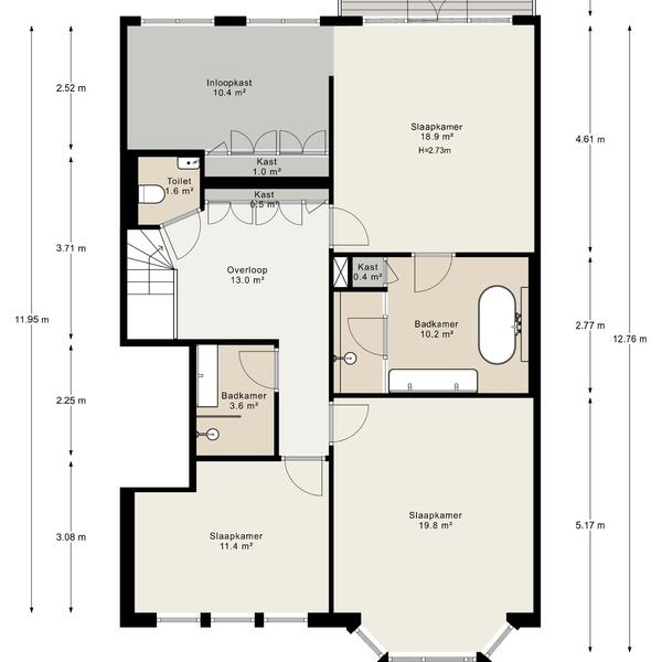 Floor Plan 1 - Valeriusstraat 137 H